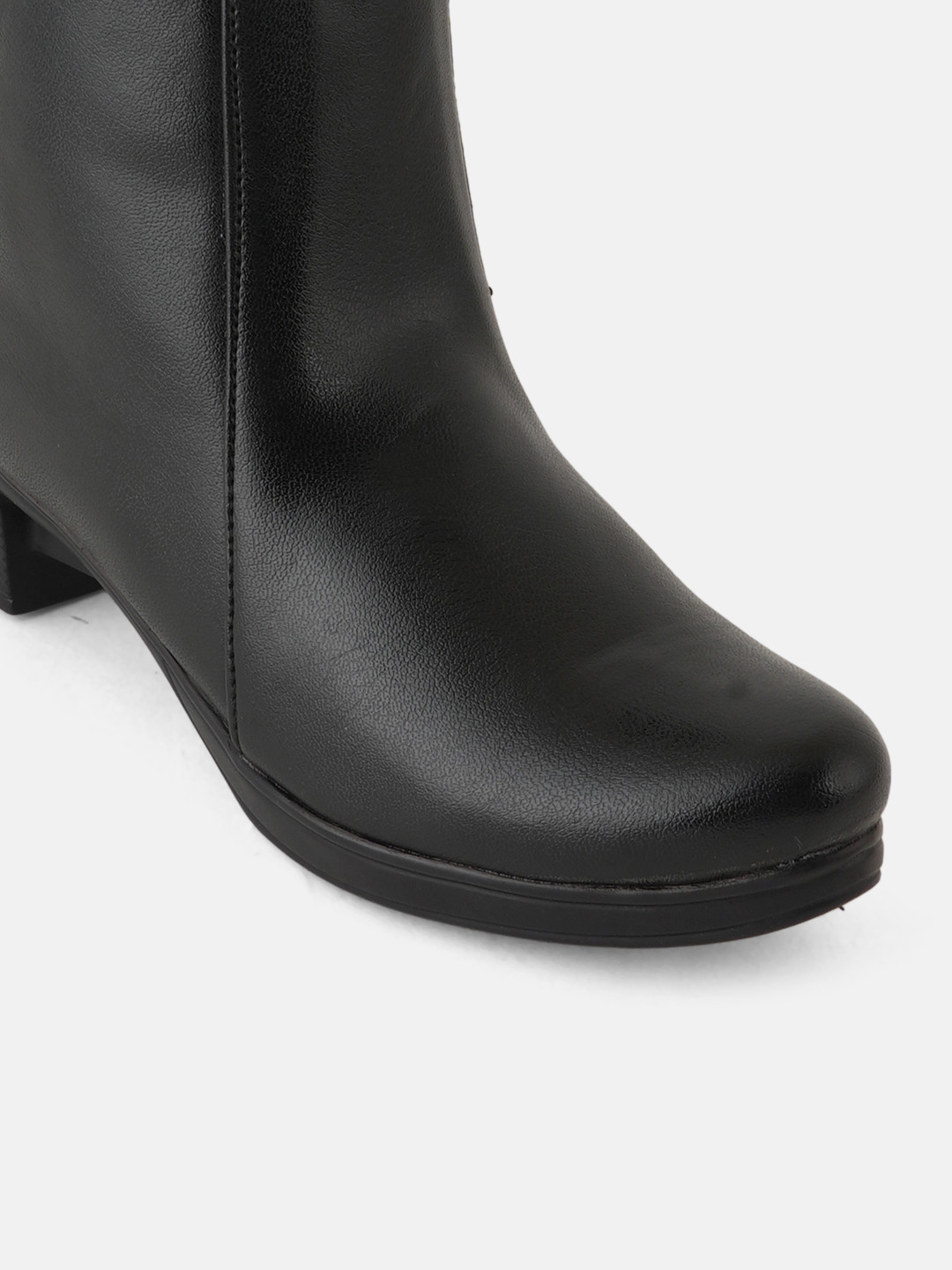 Roadster Women Synthetic Leather Block Heeled Chelsea Boots - Image 7