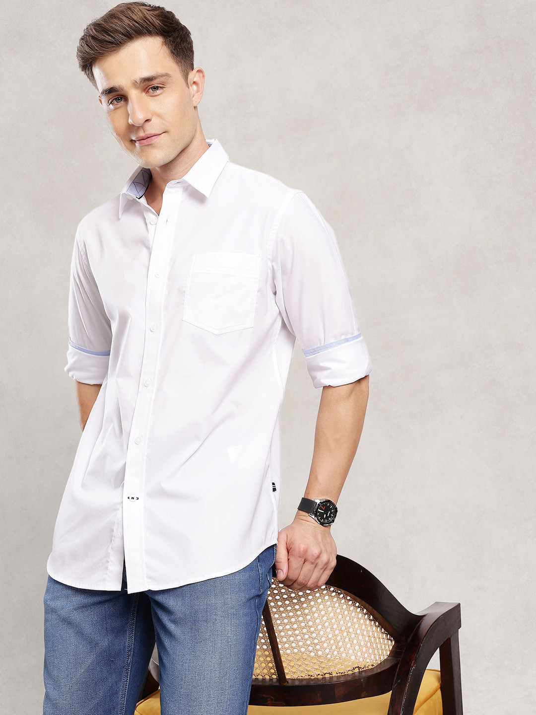 Nautica Classic Pure Cotton Casual Shirt