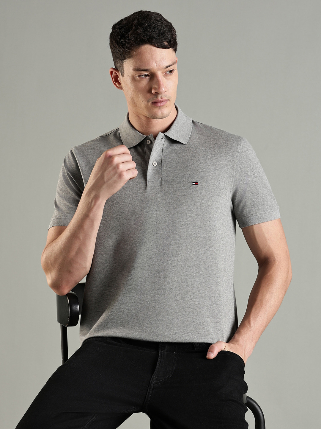 Tommy Hilfiger Polo Collar Regular Fit Cotton T-shirt
