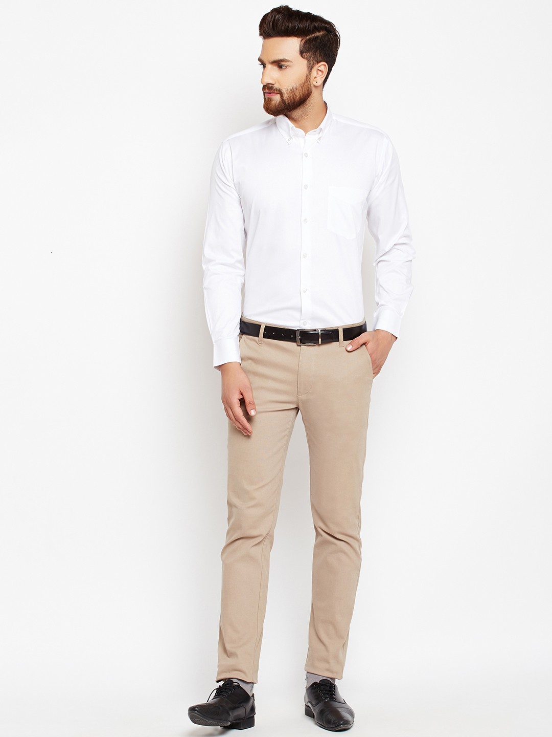  Hancock- Formal White Slim-Fit Shirt