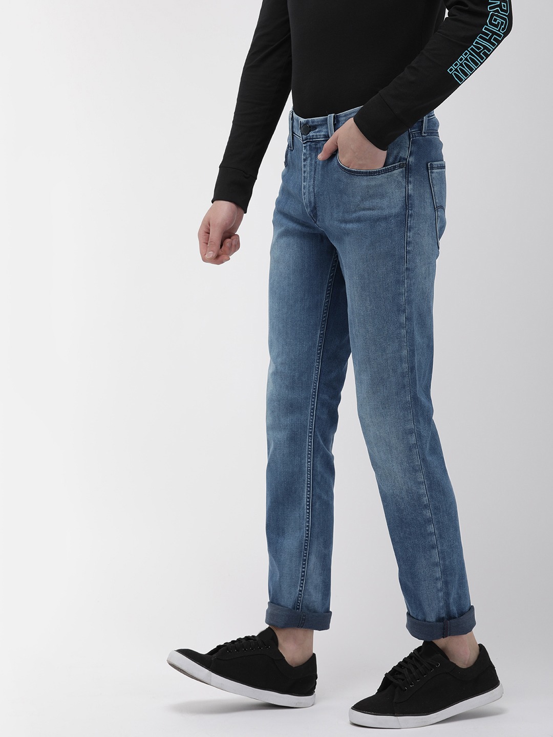 Levis 511 Jeans: Mid Rise Slim Fit Jeans 