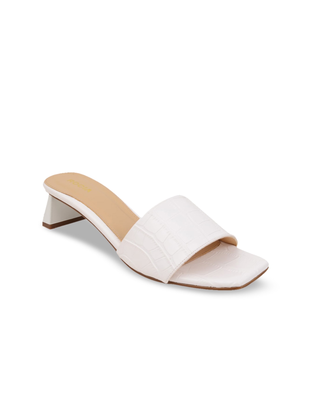Mahi Recommends : Rocia Women White Textured Sandals