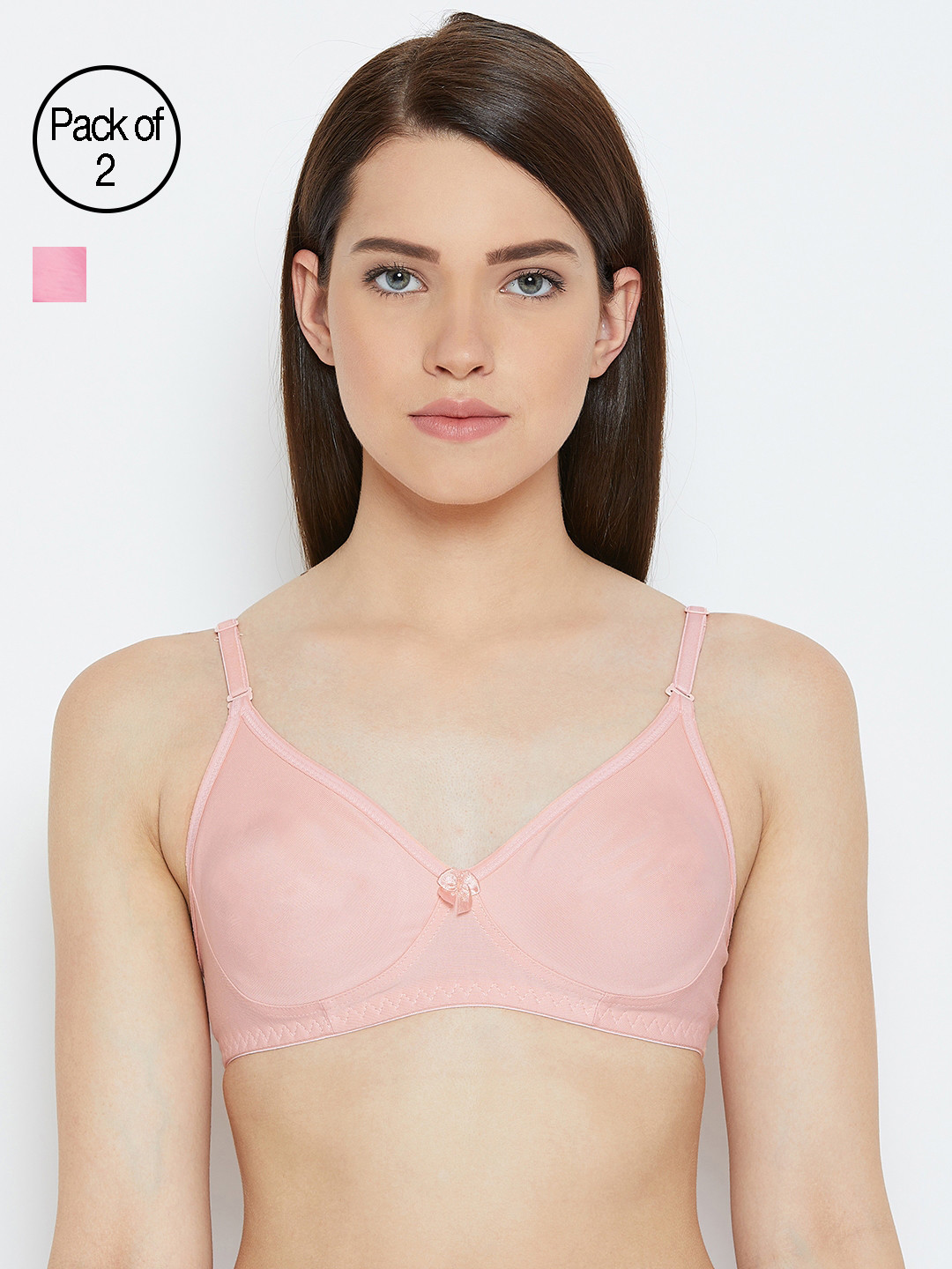 

Lady Lyka Women Peach Pack of 2 Everyday Bras ENTIZER-11-PCH-PLM