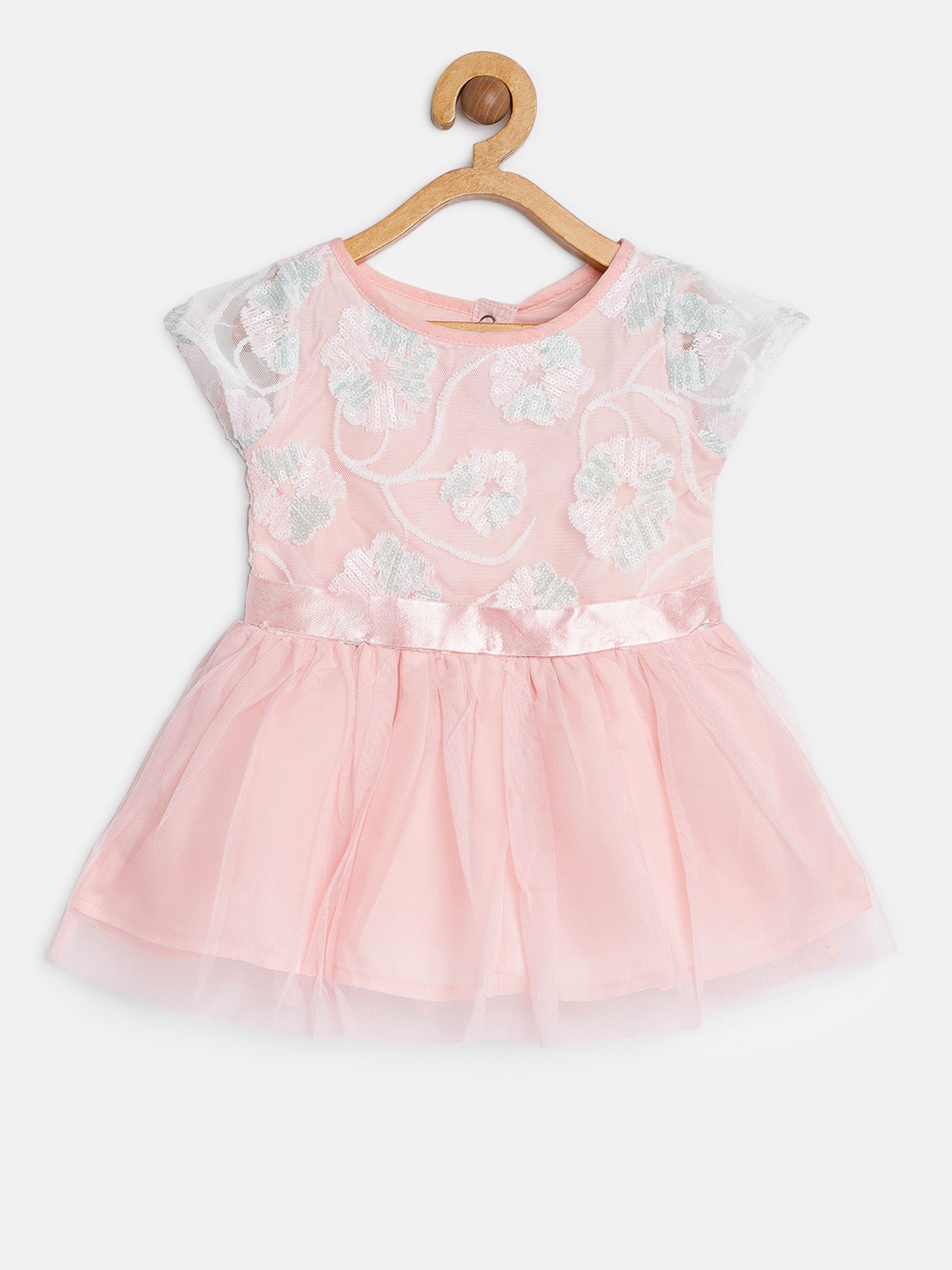 

Gini and Jony Girls Pink Fit and Flare Dress