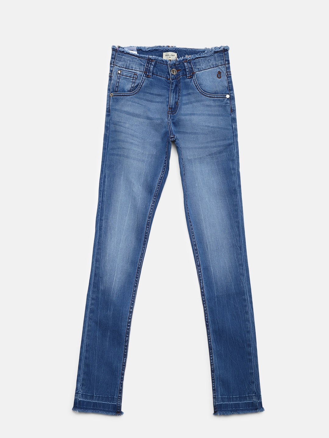 

Gini and Jony Girls Blue Regular Fit Mid-Rise Clean Look Stretchable Jeans