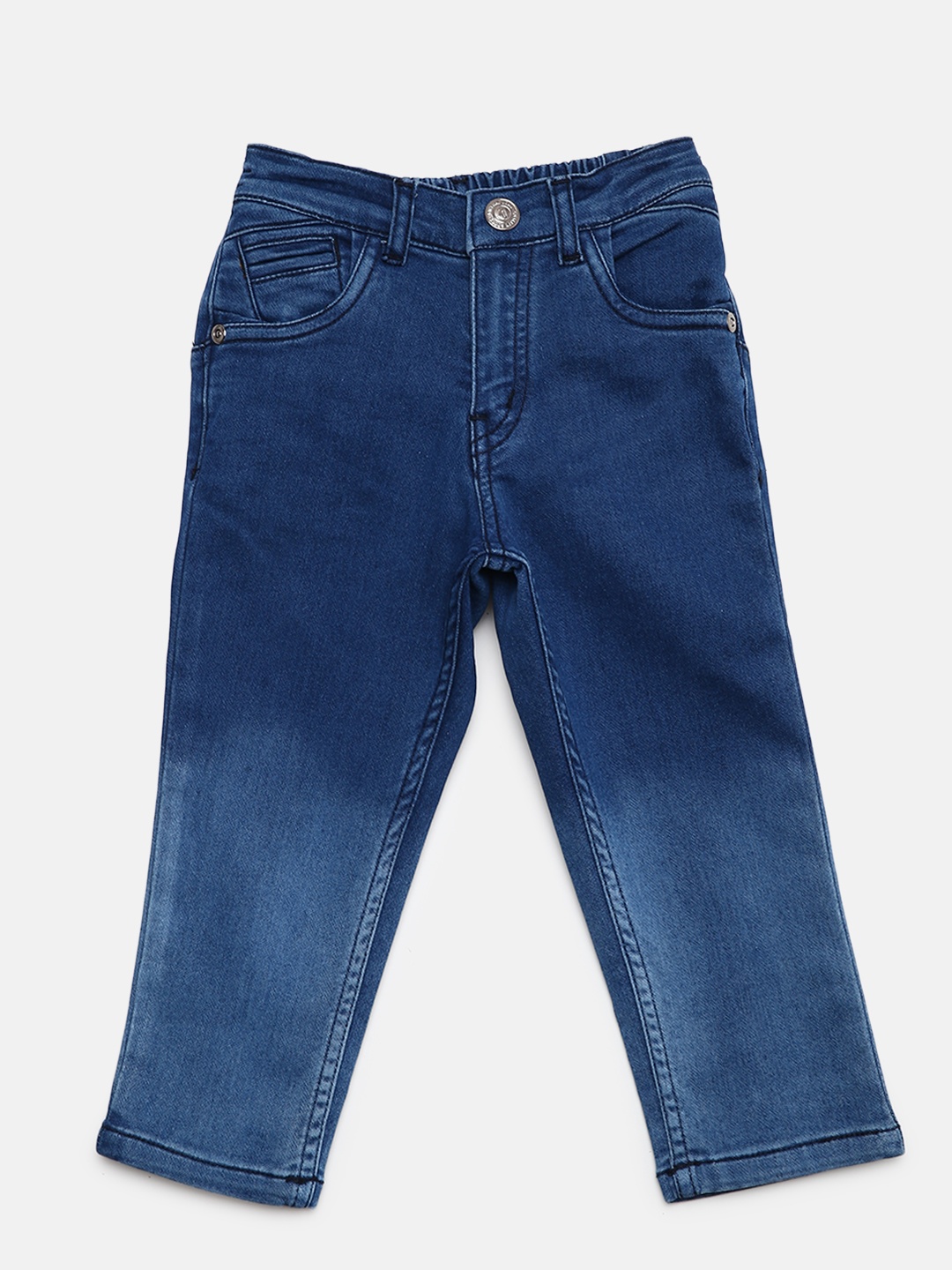 

Gini and Jony Boys Blue Regular Fit Mid-Rise Clean Look Stretchable Jeans