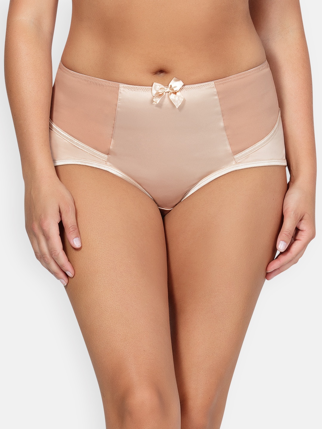 

PARFAIT Plus Size Women Beige Solid High-Rise Hipster Brief 6917