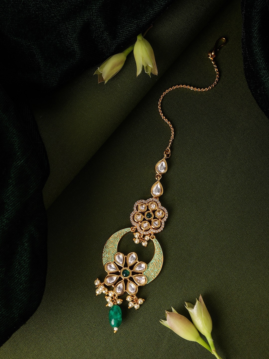 

AccessHer Women Gold-Plated Head Jewellery