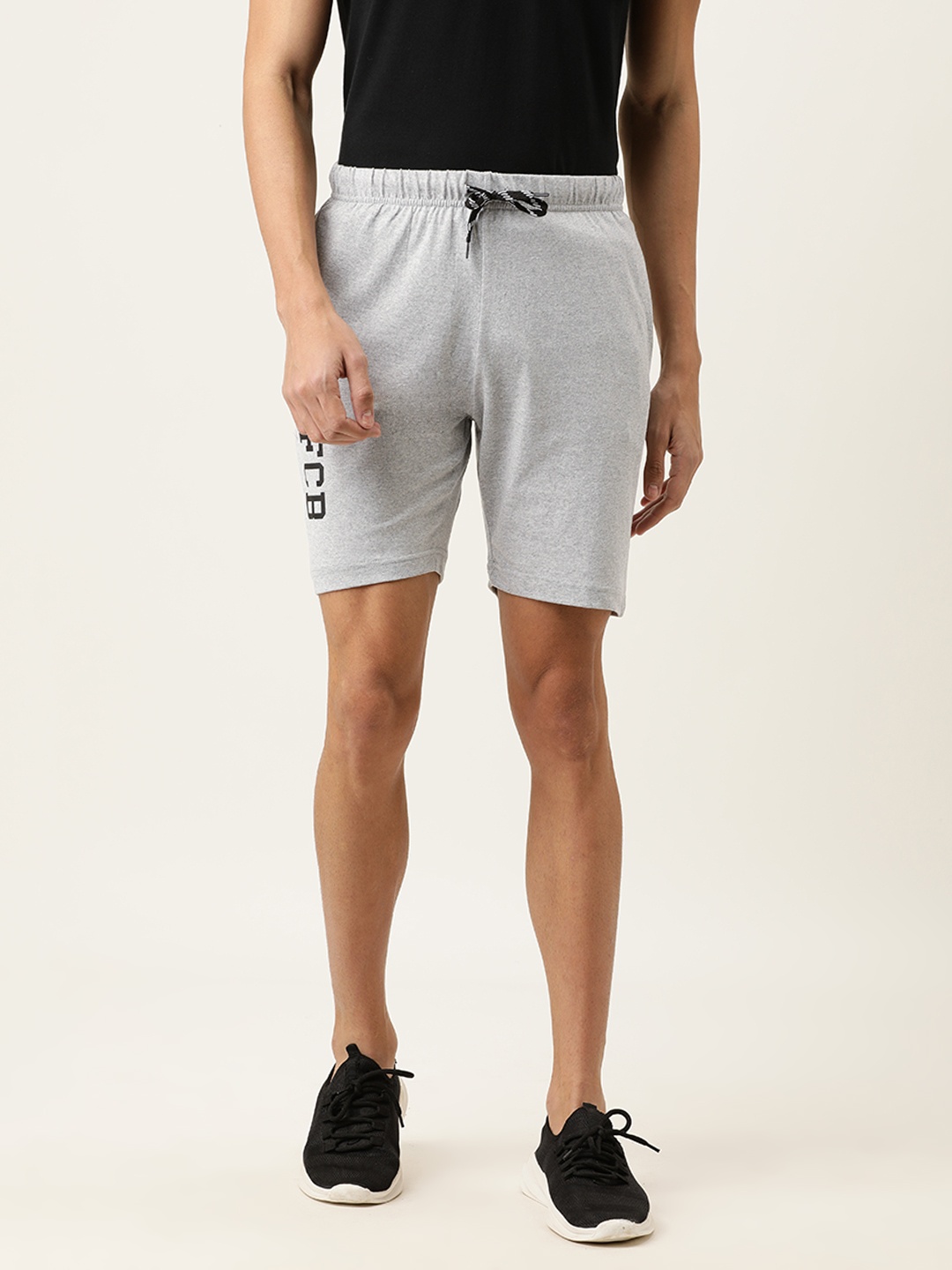 

Urban Dog Men Grey Printed Regular Fit Sports Shorts