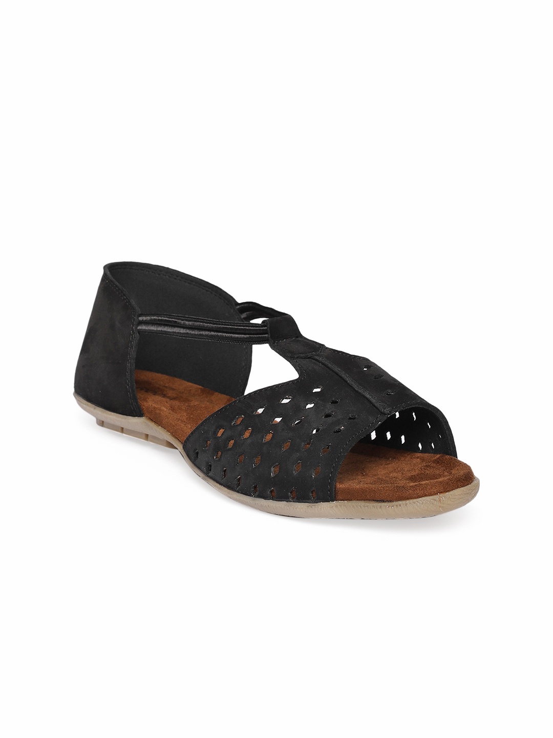 

Rocia Women Black Solid Open Toe Flats