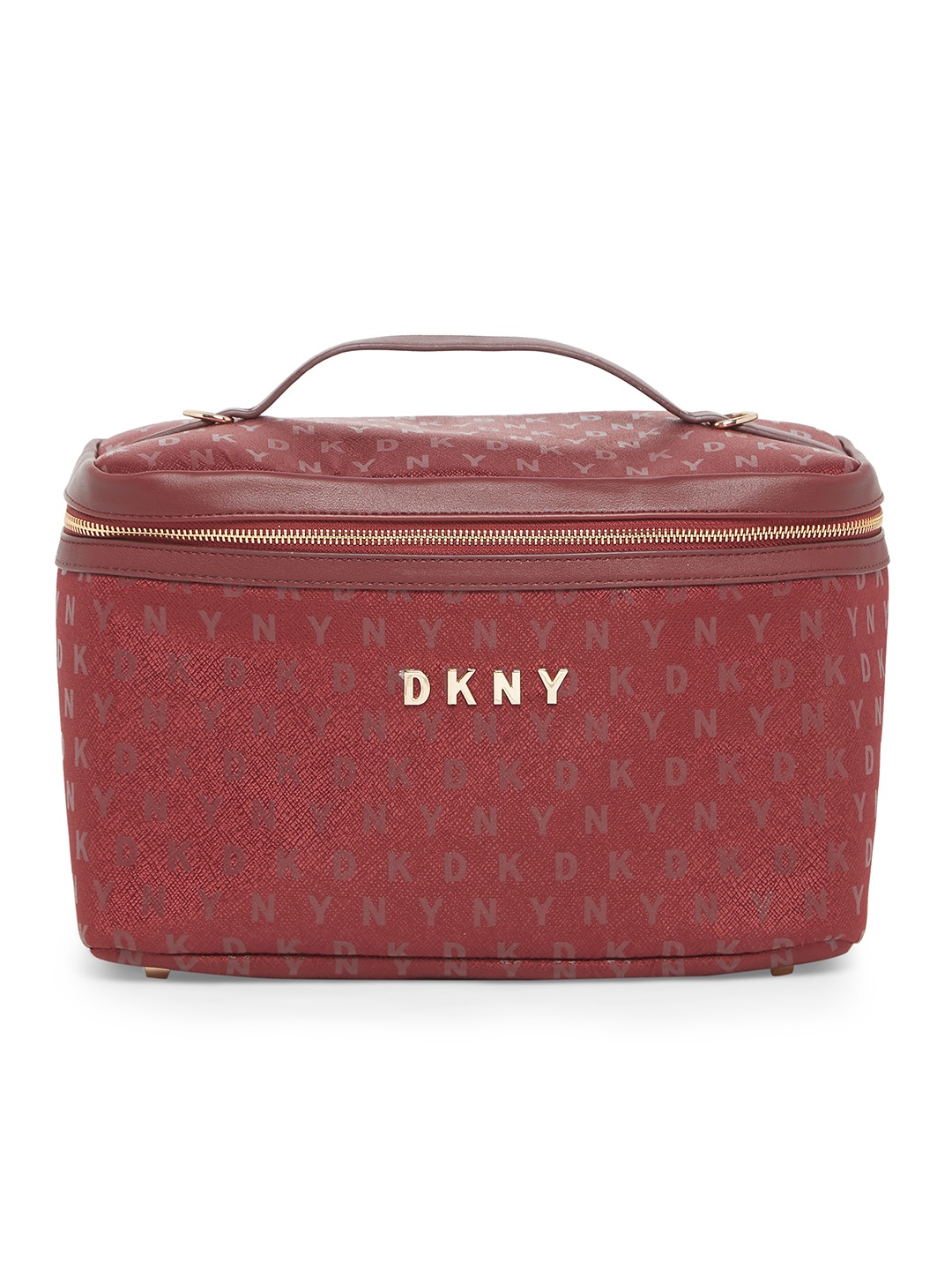

DKNY Women Red Sig Softside Range Printed Toiletry Bag