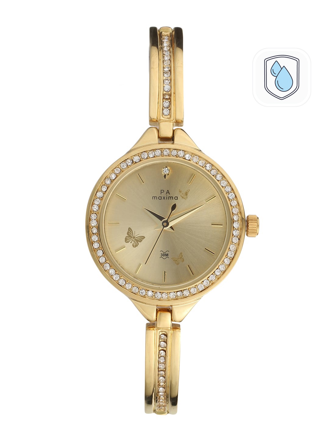 

maxima Women Gold-Toned Analogue Watch 52821BMLY