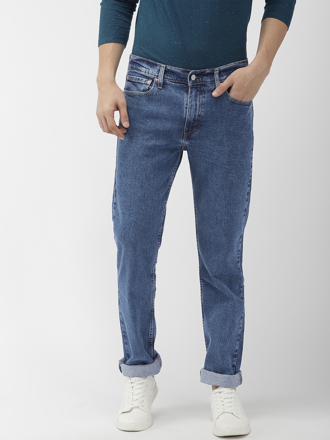 

Levis Men Blue 511 Slim Fit Mid-Rise Clean Look Stretchable Jeans
