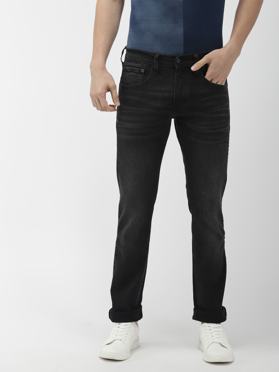 

Levis Men Black 65504 Skinny Fit Mid-Rise Clean Look Stretchable Jeans