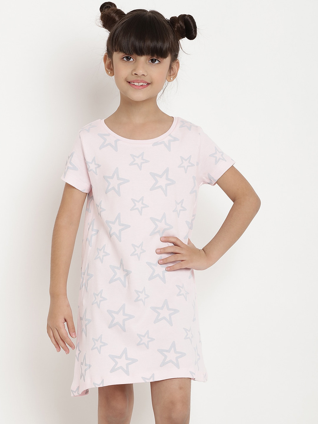 

berrytree Girls Pink T-shirt Organic Cotton Sustainable Dress