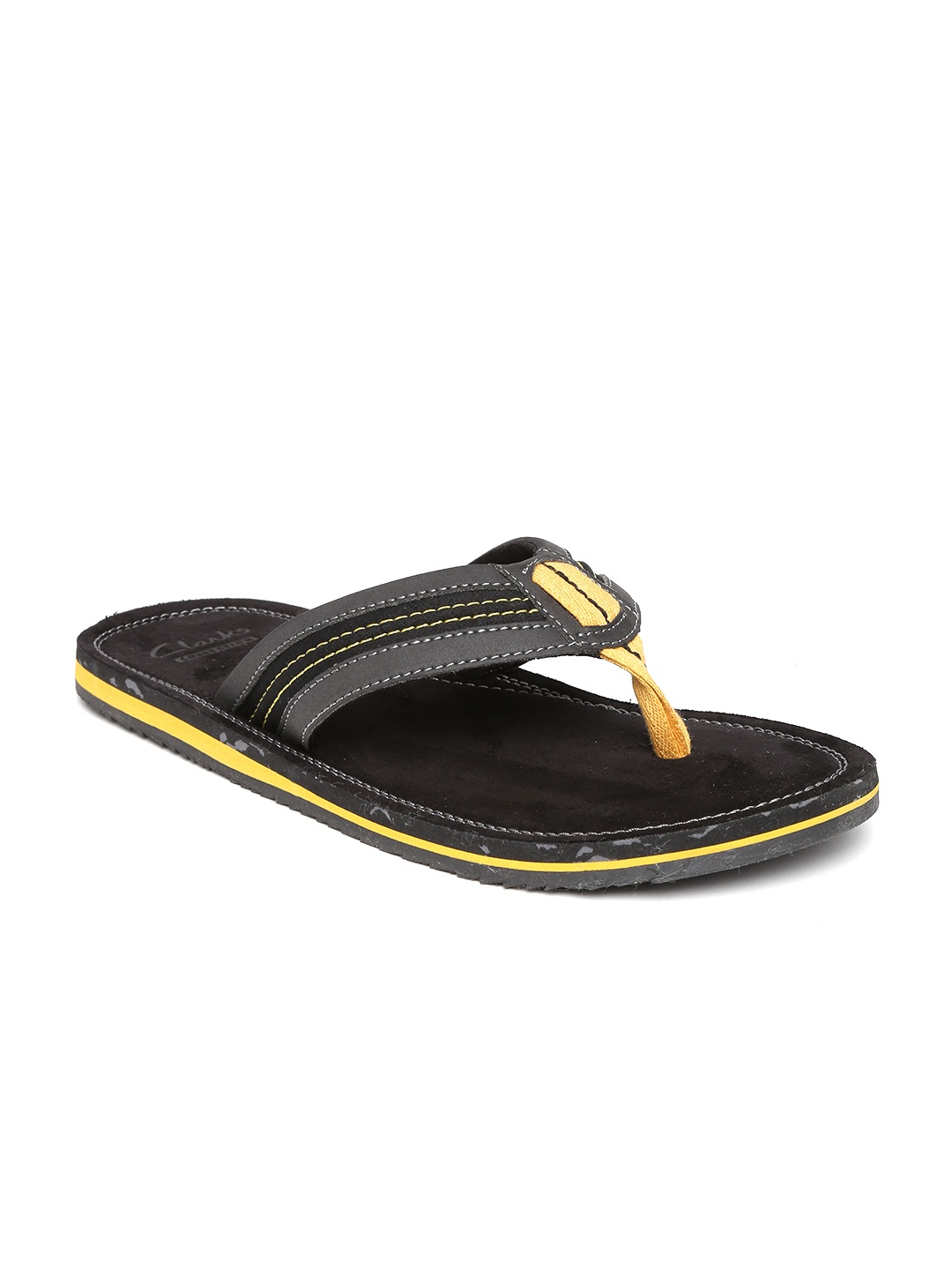 

Clarks Men Grey & Black Sandals