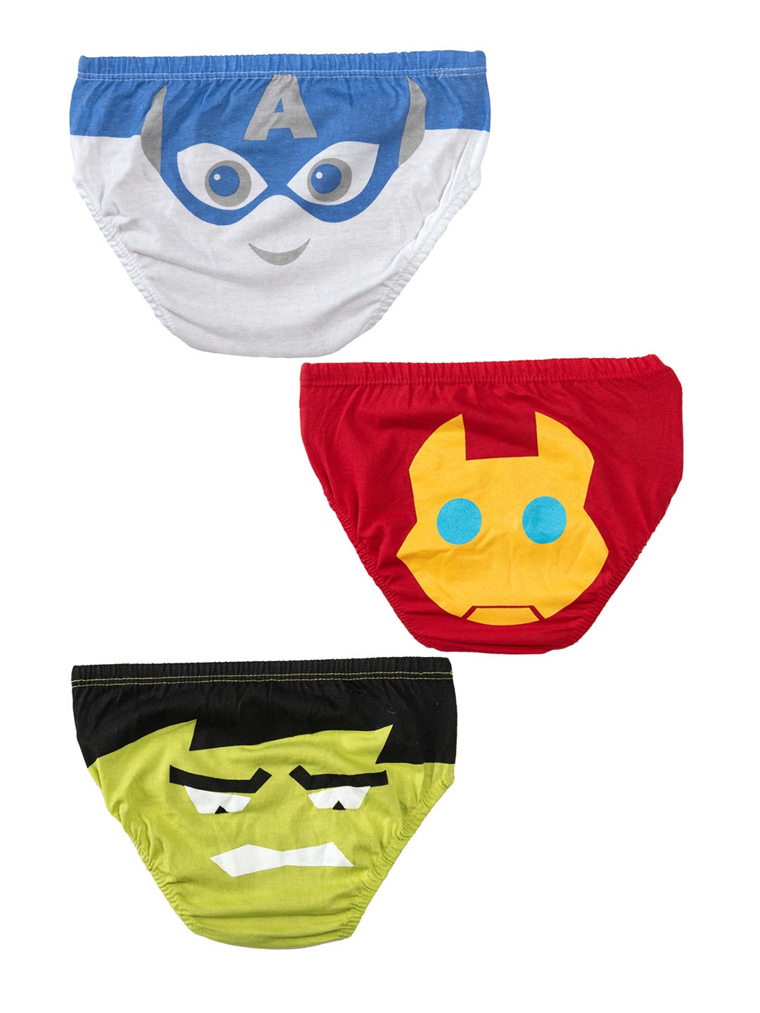 

You Got Plan B Boys Pack Of 3 Assorted Basic Briefs Marvel-ous Men - Boy Underwear