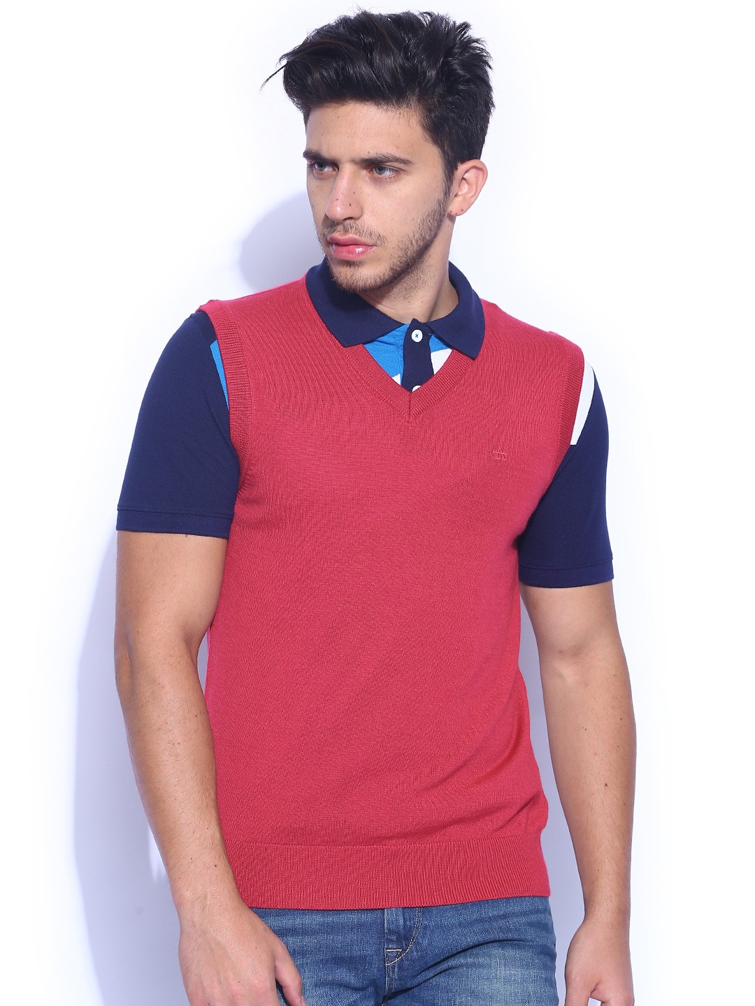 

Arrow Sport Pink Sleeveless Sweater