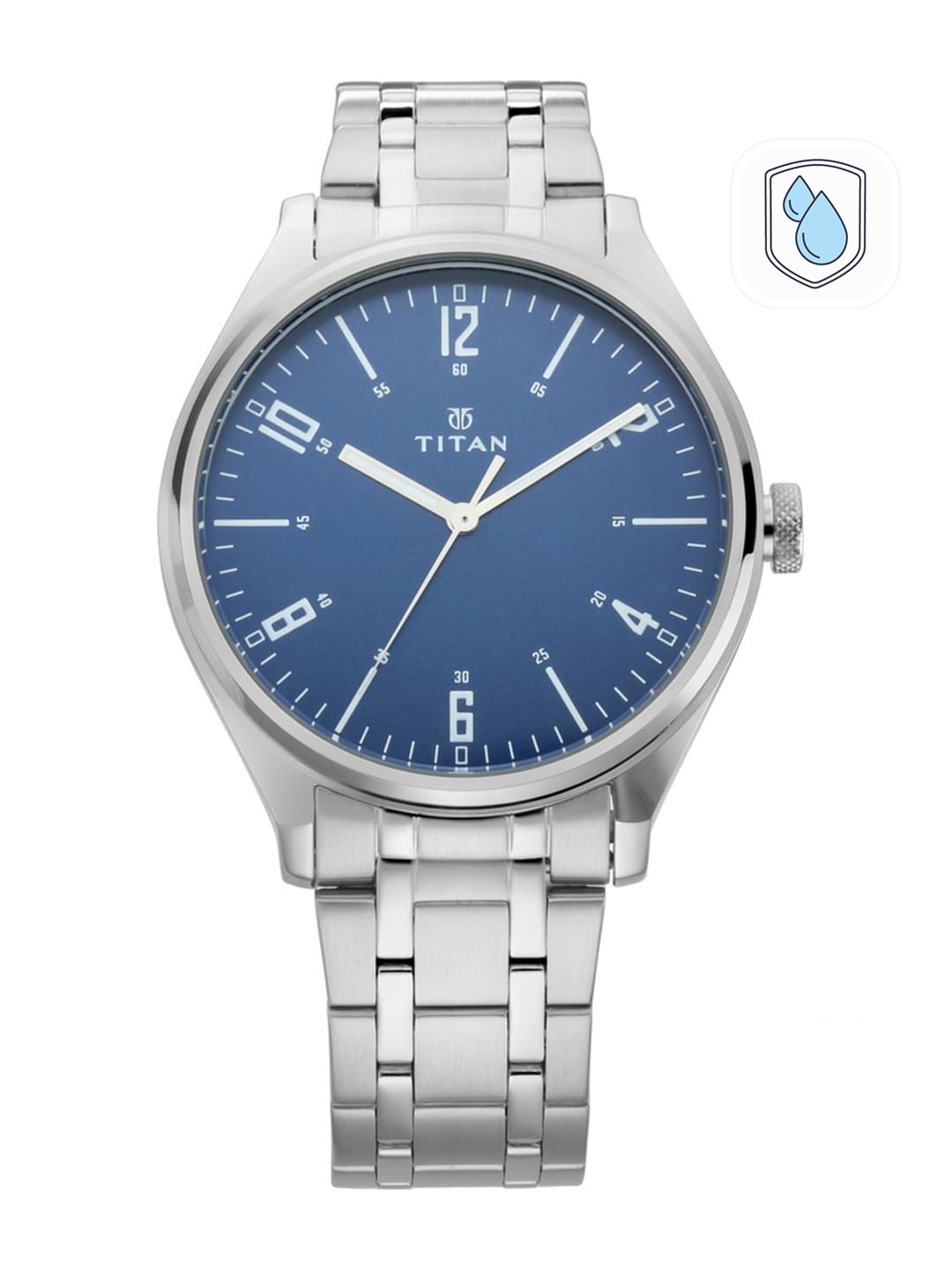 

Titan Men Blue Analogue Watch 1802SM02