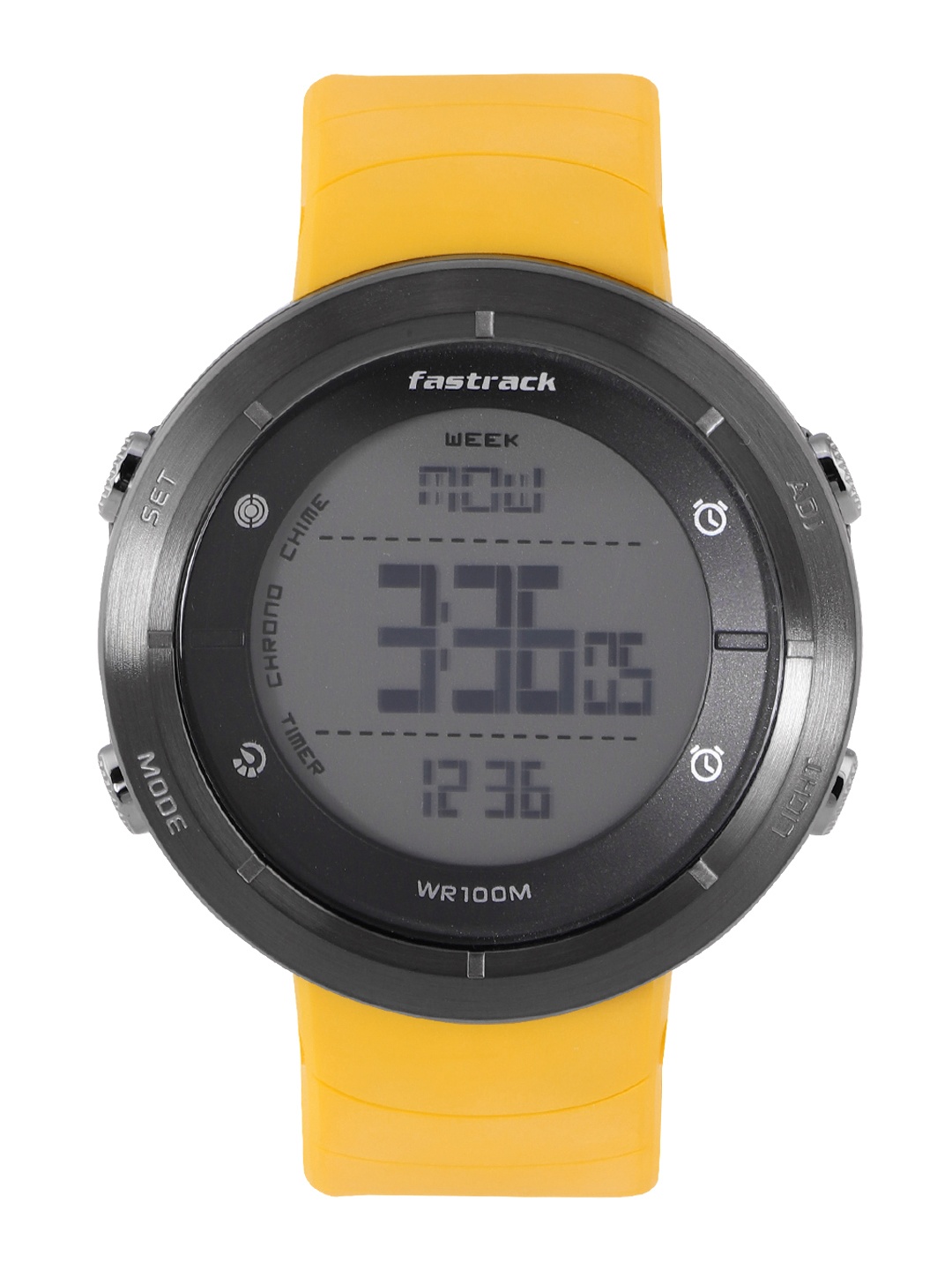 

Fastrack Men Regular Straps Digital Multi Function Watch 38047PP01, Grey