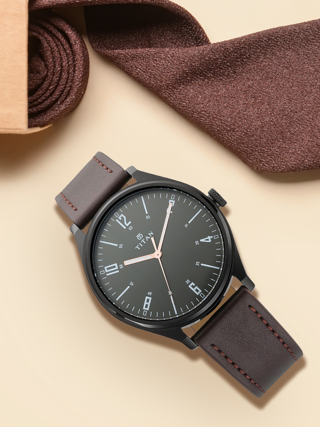 

Titan Men Black Analogue Watch 1802NL01