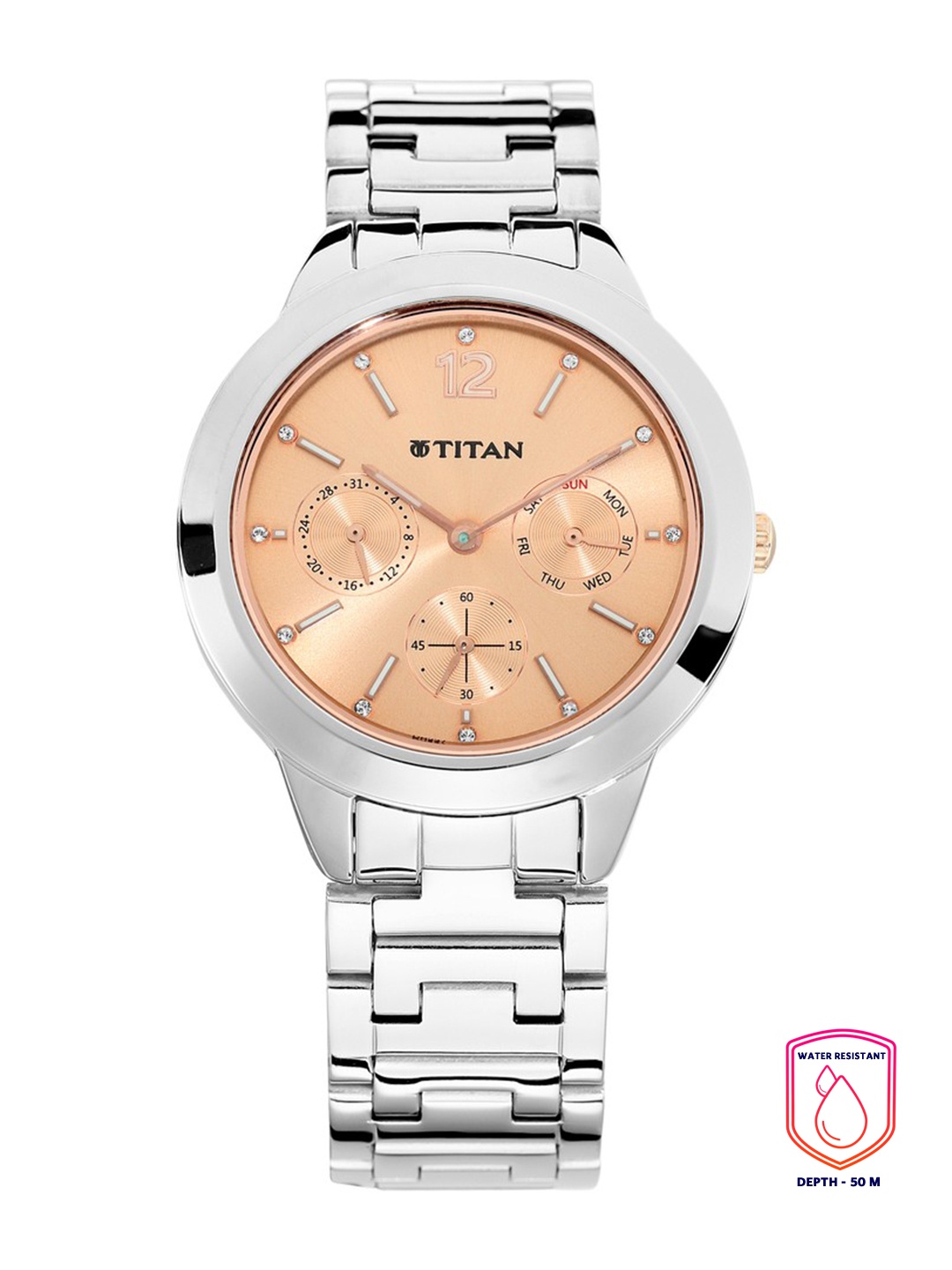 

Titan Workwear Women Gold Analogue watch NL2588KM03