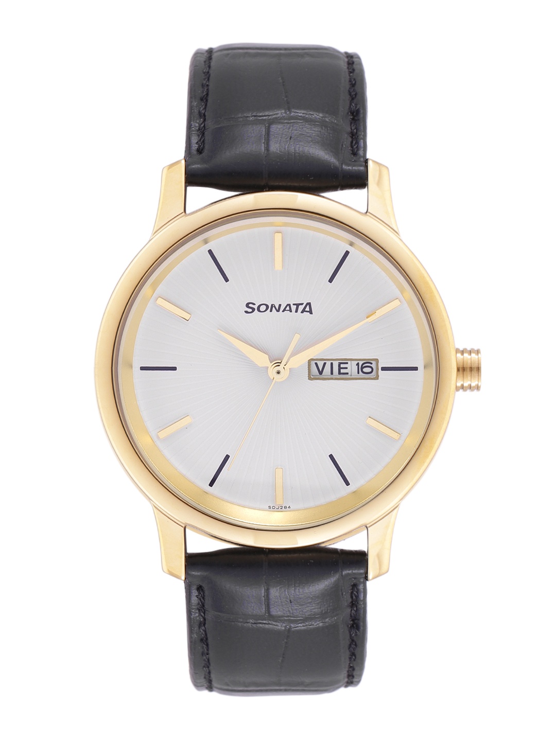 

Sonata Men White Leather Straps Analogue Watch 7134YL01