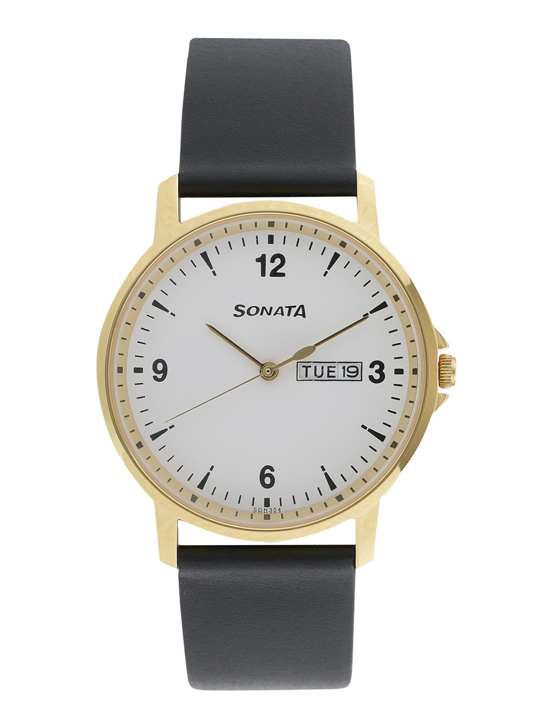

Sonata Essentials Men White Analogue watch 77083YL01