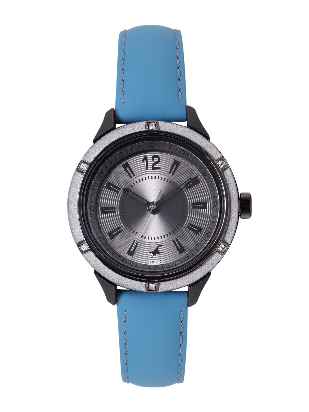 

Fastrack Women Patterned Leather Analogue Watch NL6176KL31, Charcoal