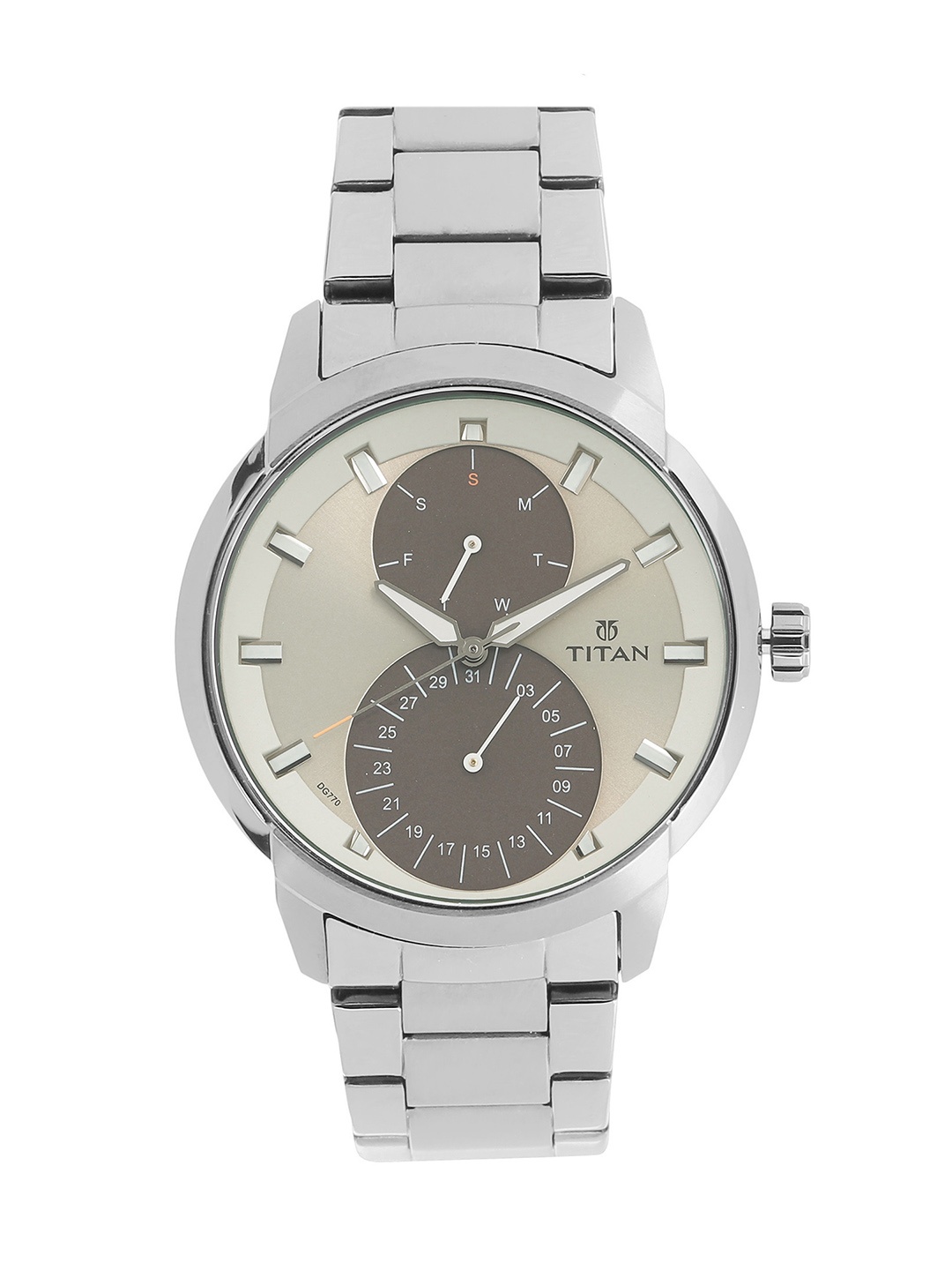 

Titan Men Grey Analogue Watch 1756QM01