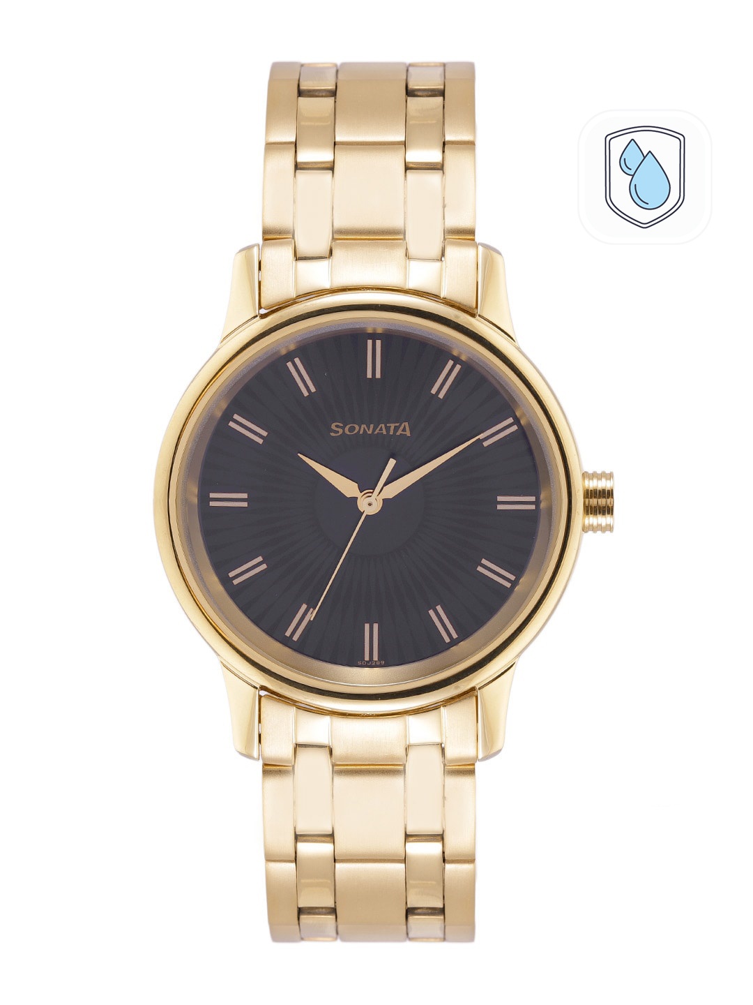 

Sonata Men Black Bracelet Style Straps Analogue Watch 7134YM02