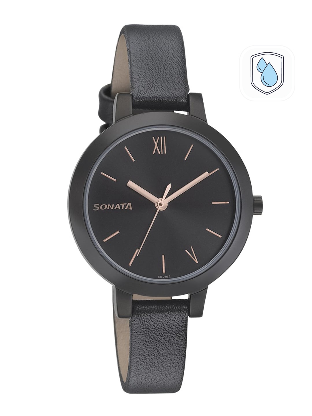 

Sonata Busy Bees Women Black Analogue watch NL8141NL02