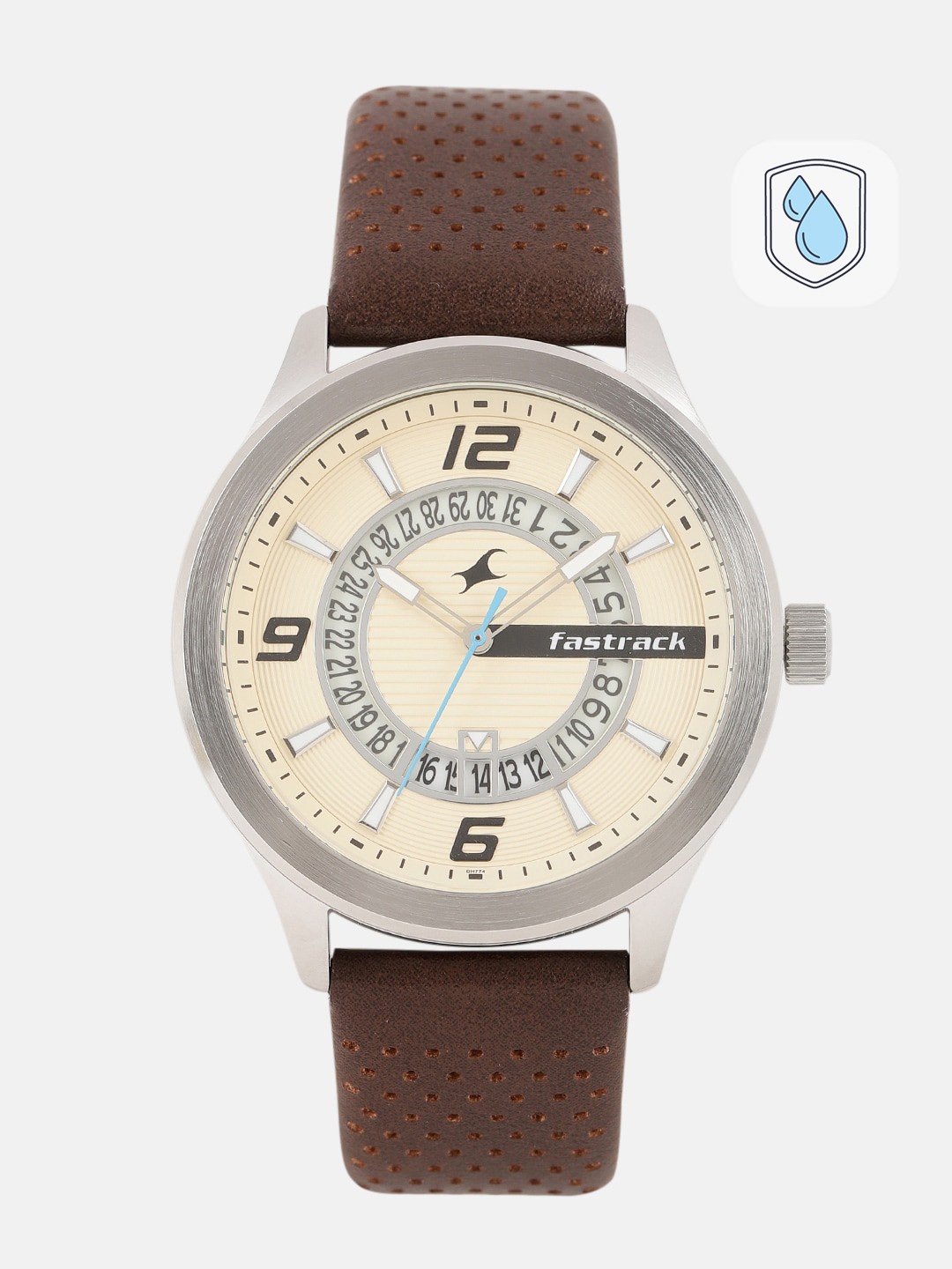 

Fastrack Men Beige Analogue Watch 38050SL01