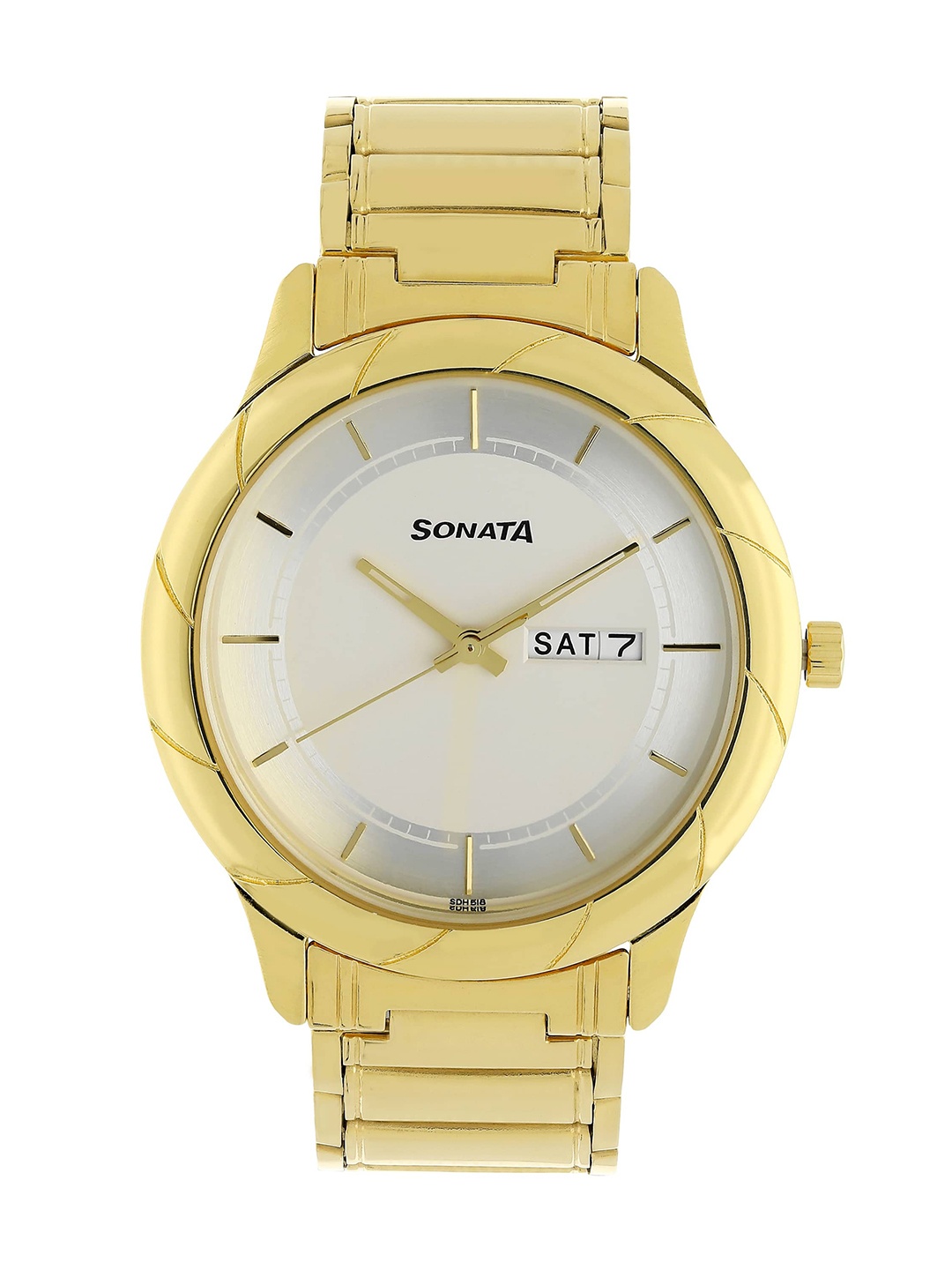 

Sonata Utsav Men White Analogue watch NL7125YM03