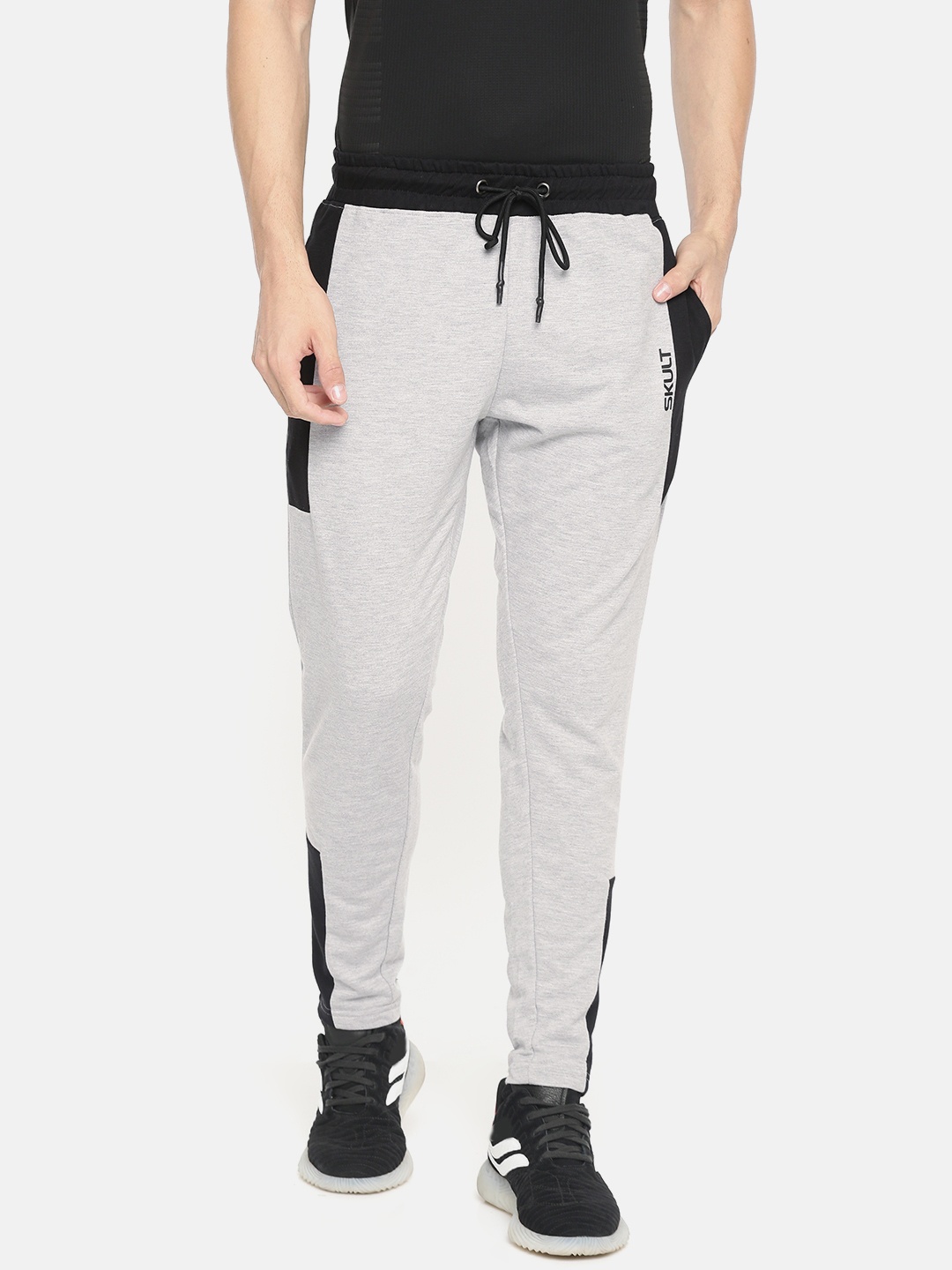 

SKULT by Shahid Kapoor Men Grey Solid Sports Track Pants