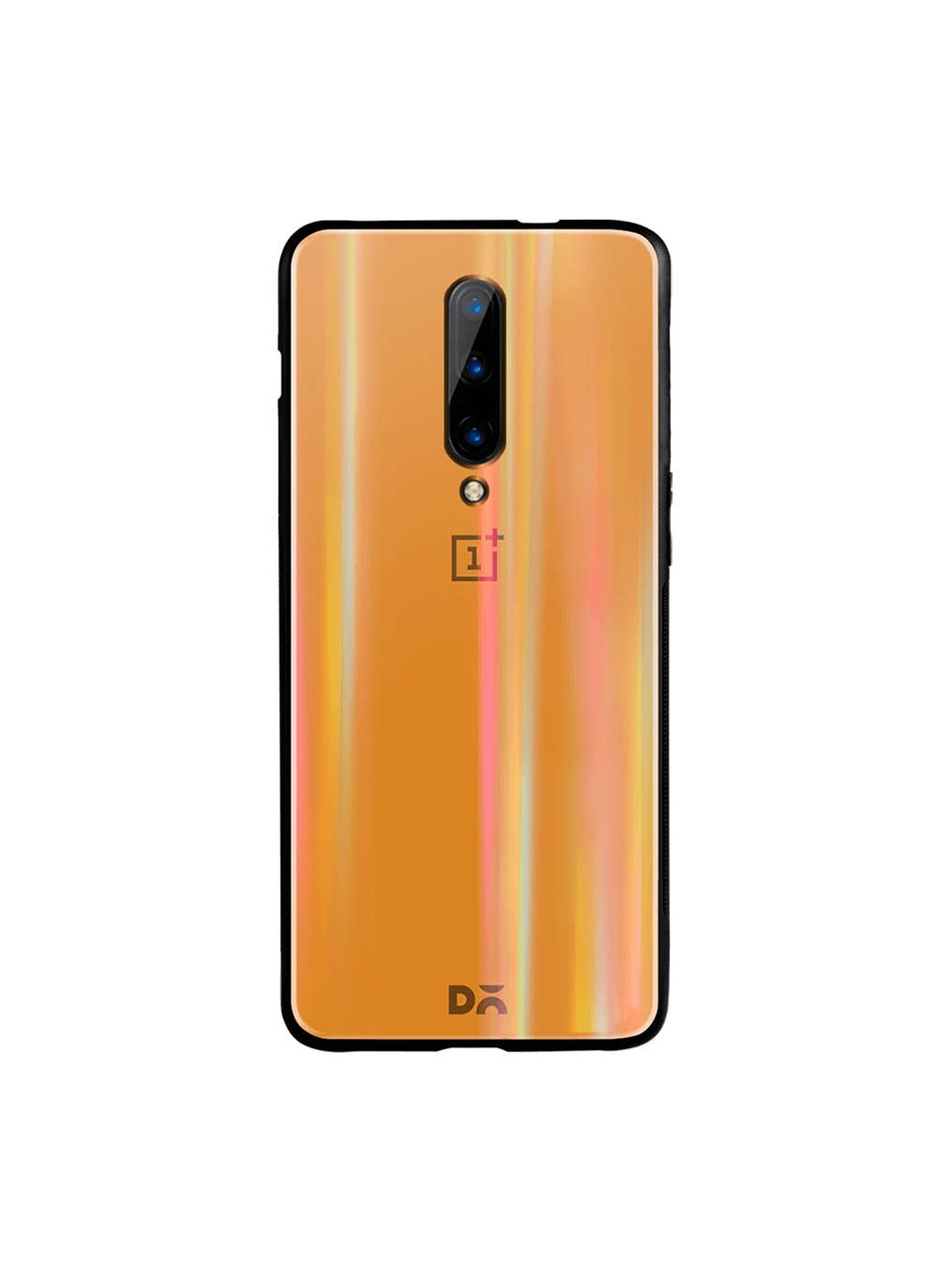 

DailyObjects Orange OnePlus 7 Pro Holographic Glass Case Cover