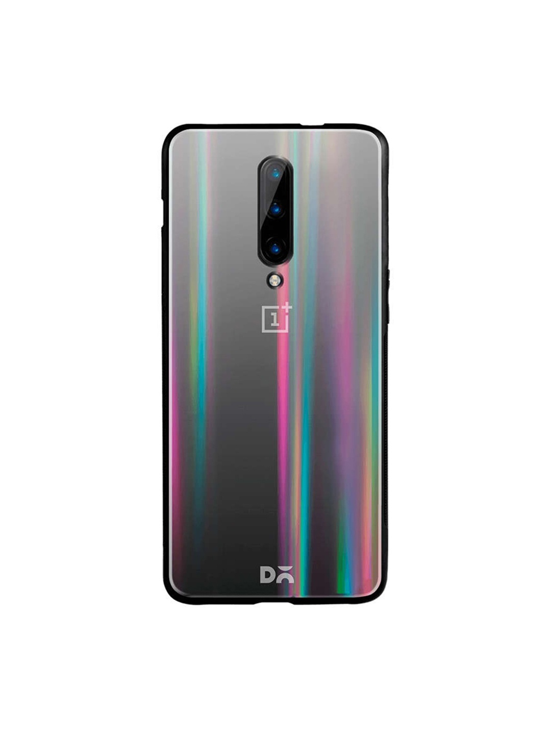 

DailyObjects Black OnePlus 7 Pro Holographic Glass Case Cover