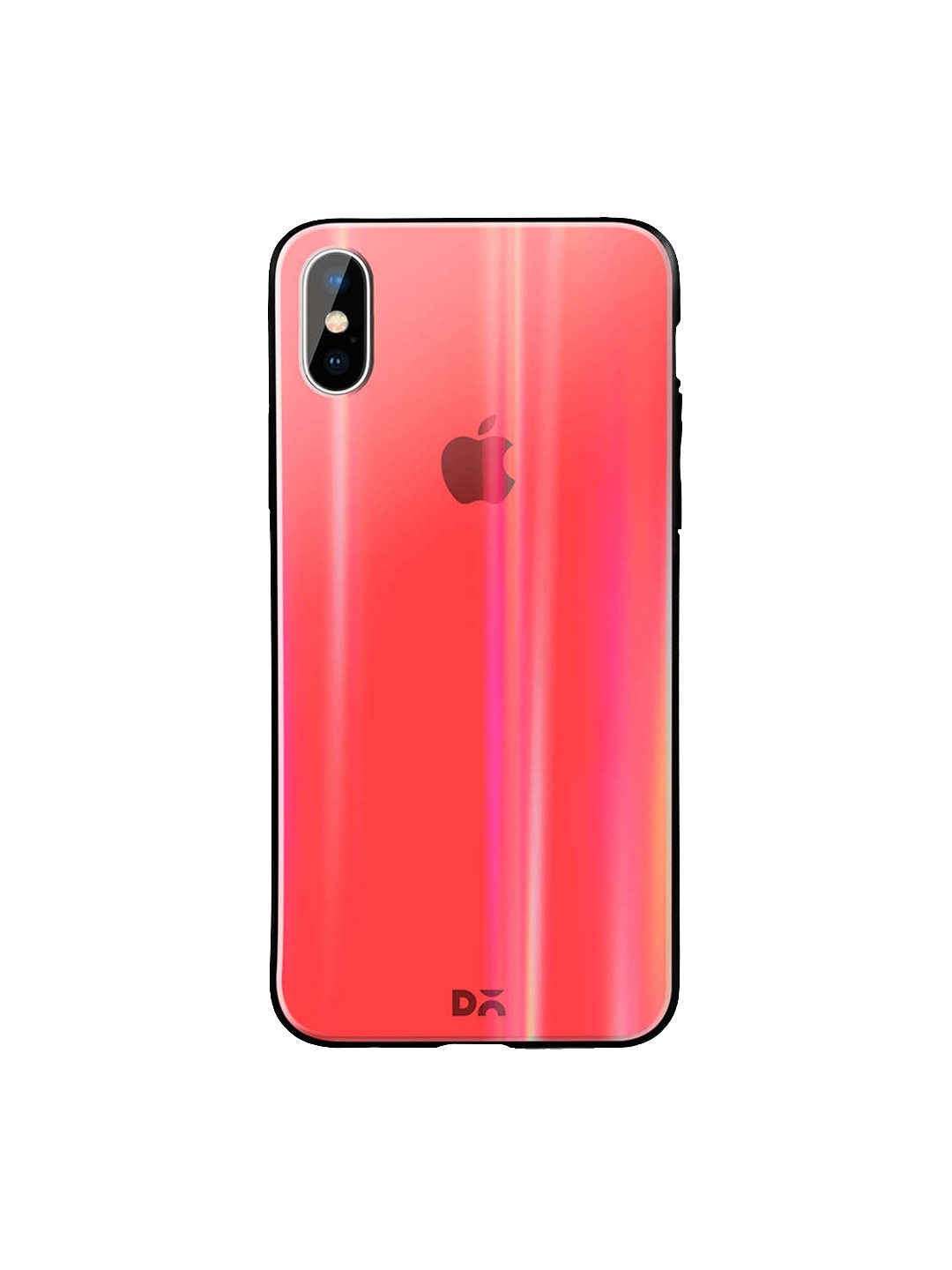 

DailyObjects Coral iPhone XS Max Holographic Glass Case Cover