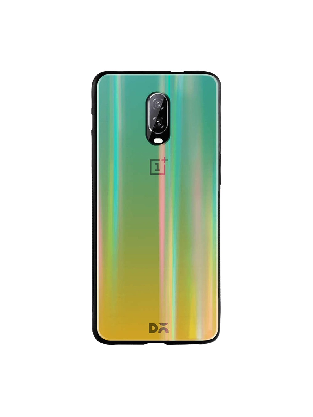 

DailyObjects Green & Yellow OnePlus 6T Holographic Glass Case Cover