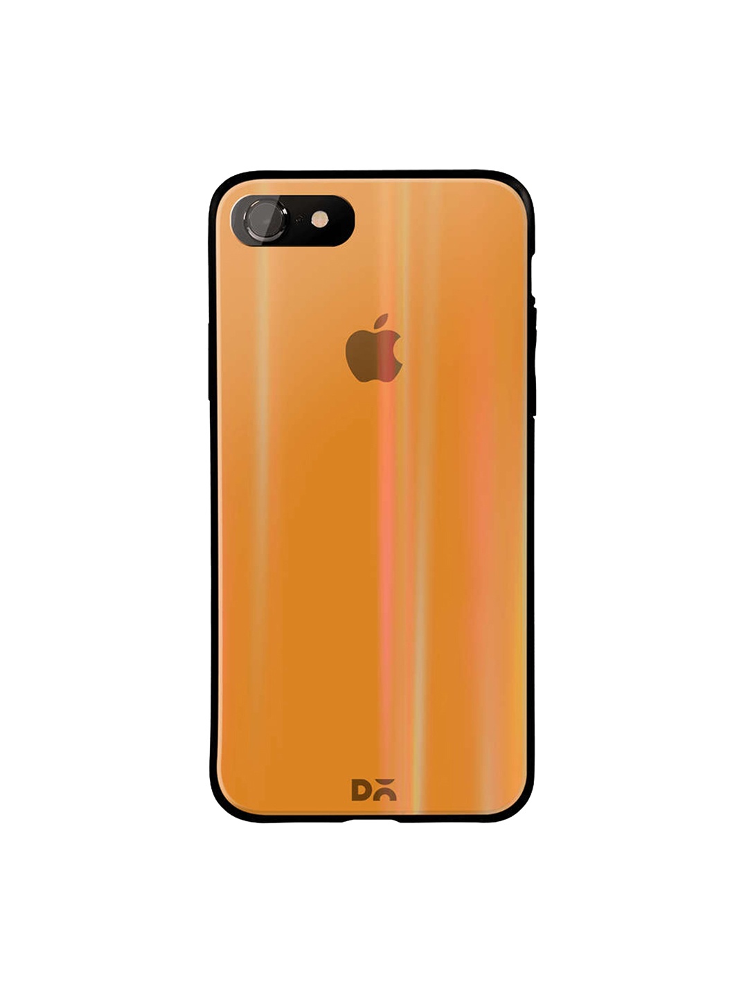 

DailyObjects Orange iPhone 8 Holographic Glass Case Cover