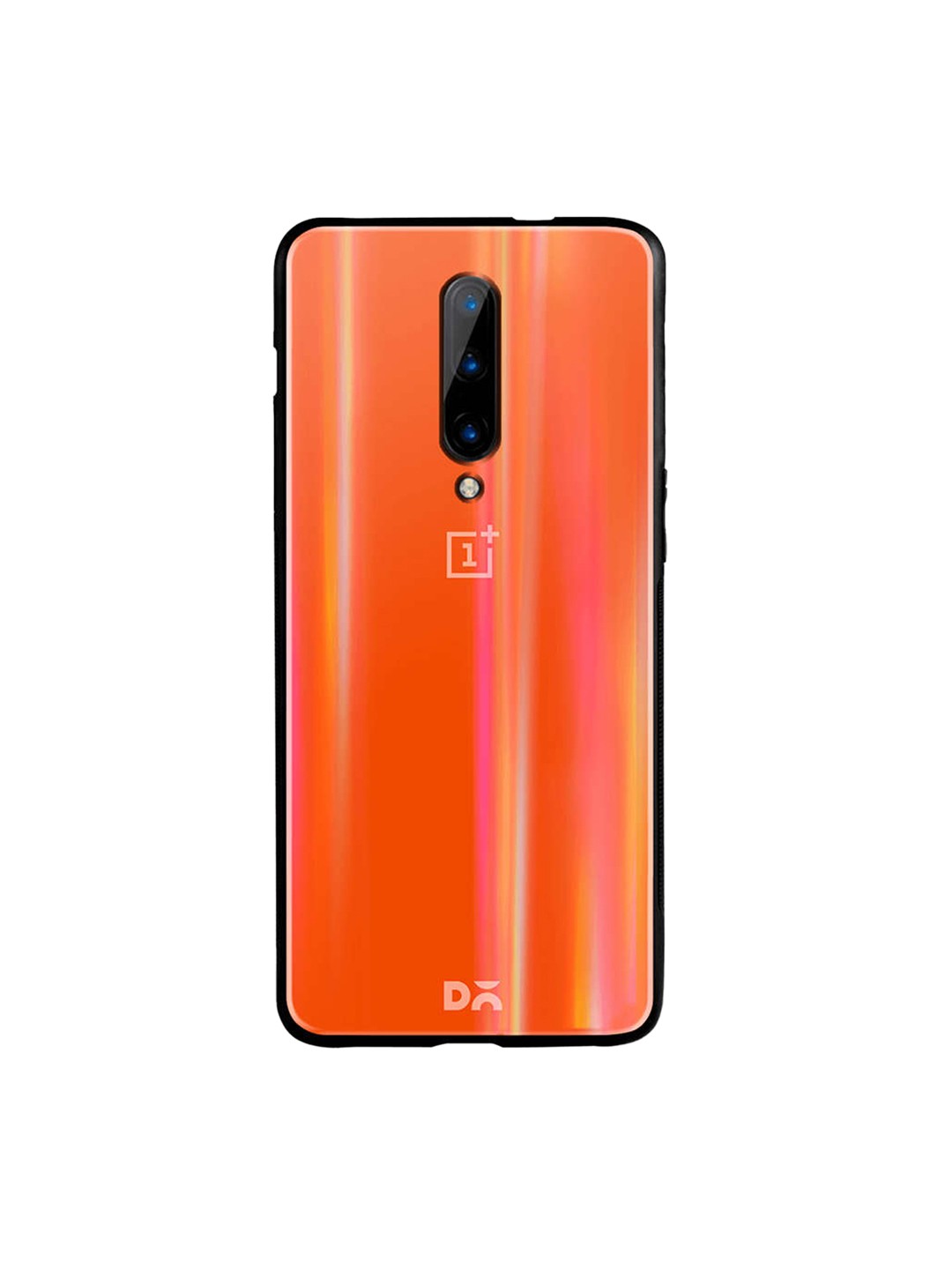 

DailyObjects Orange OnePlus 7 Pro Holographic Glass Case Cover