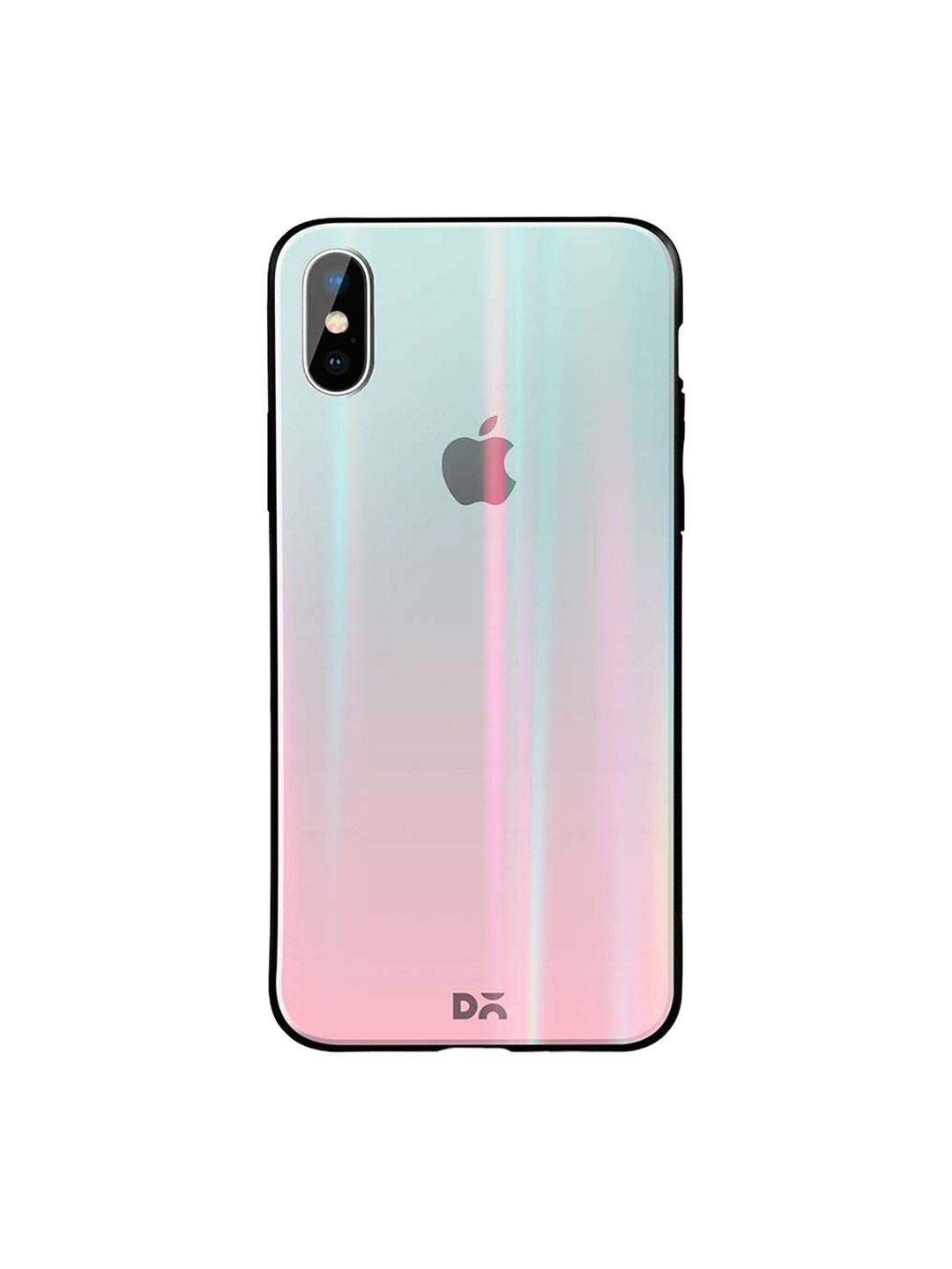 

DailyObjects Blue & Pink iPhone XS Max Holographic Glass Case Cover