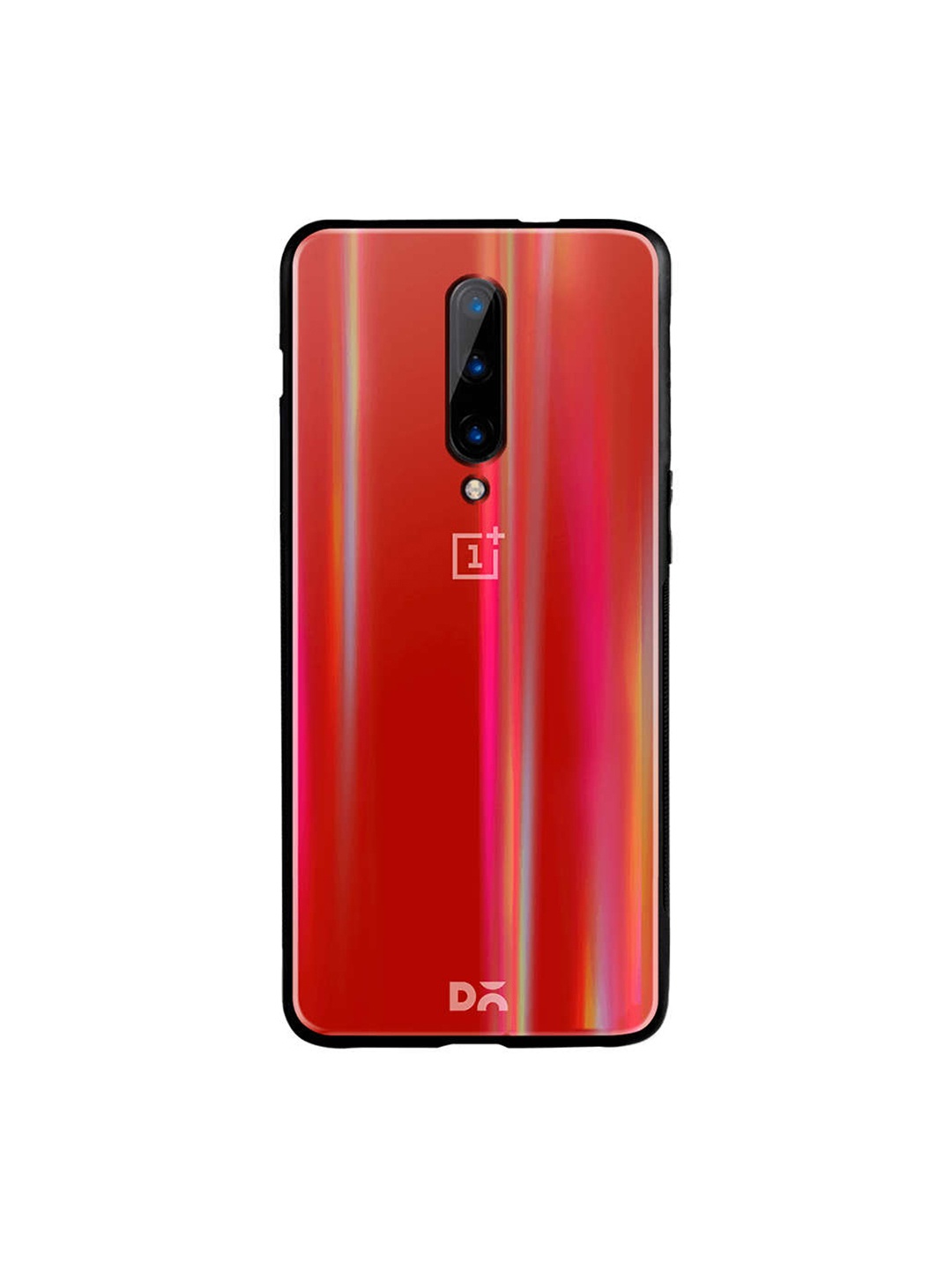 

DailyObjects Red OnePlus 7 Pro Holographic Glass Case Cover