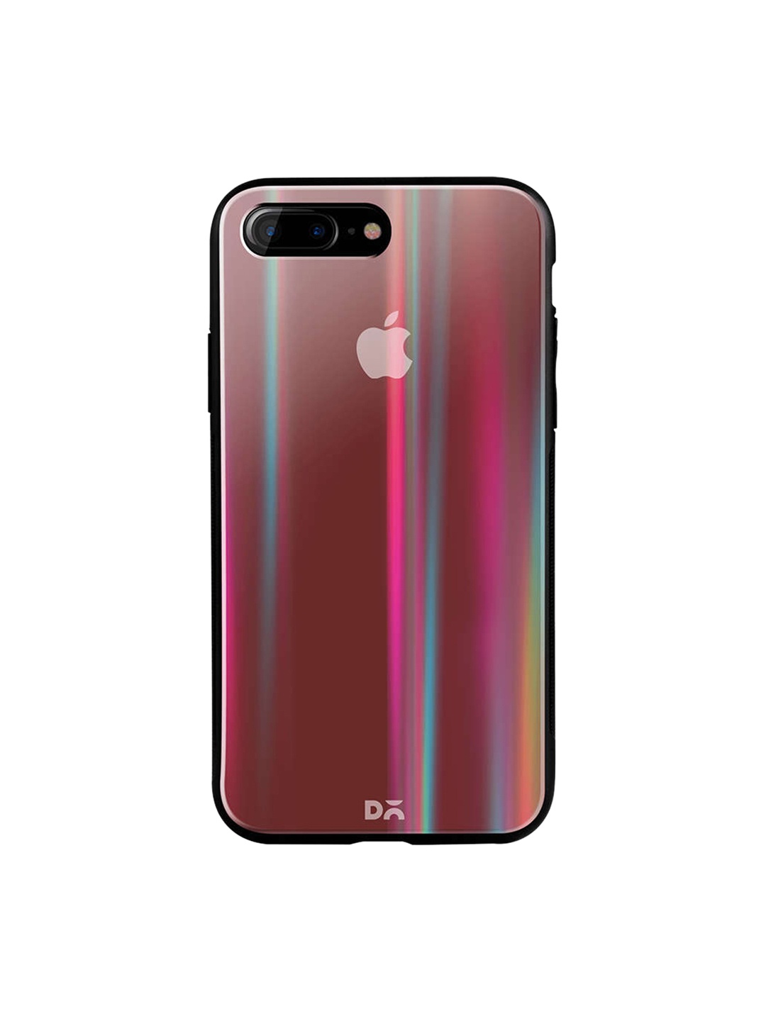 

DailyObjects Maroon iPhone 7 Plus Holographic Glass Case Cover