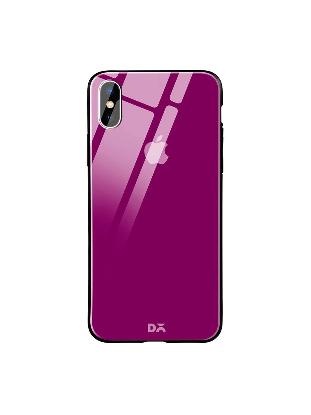 

DailyObjects Purple iPhone X Glass Case Cover