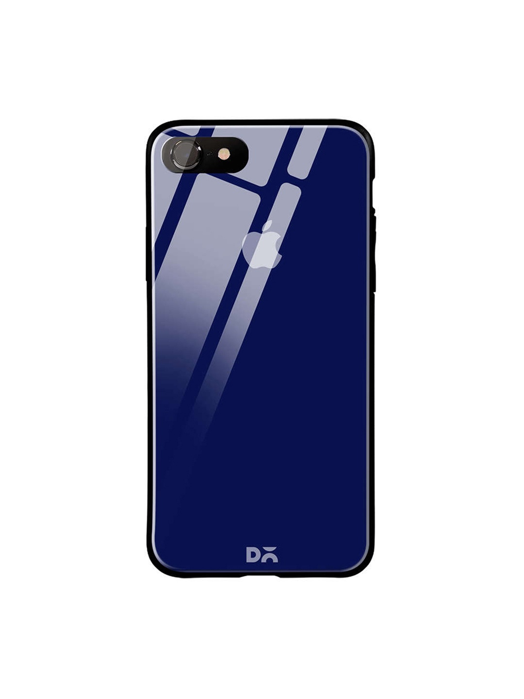 

DailyObjects Navy Blue iPhone 8 Glass Case Cover