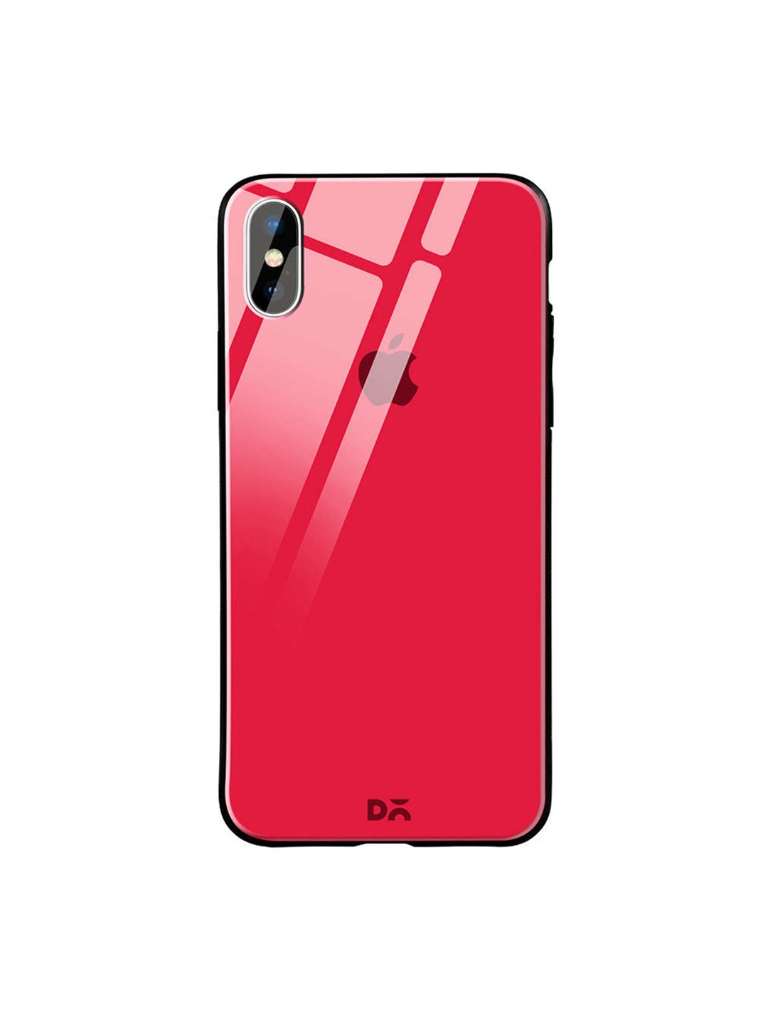 

DailyObjects Red iPhone XS Glass Case Cover