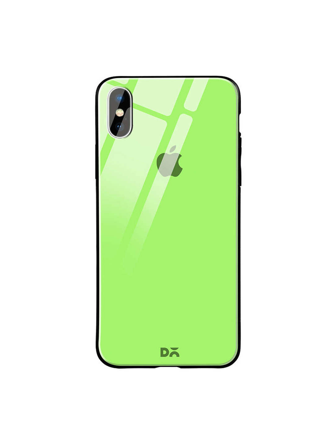 

DailyObjects Green iPhone X Glass Case Cover