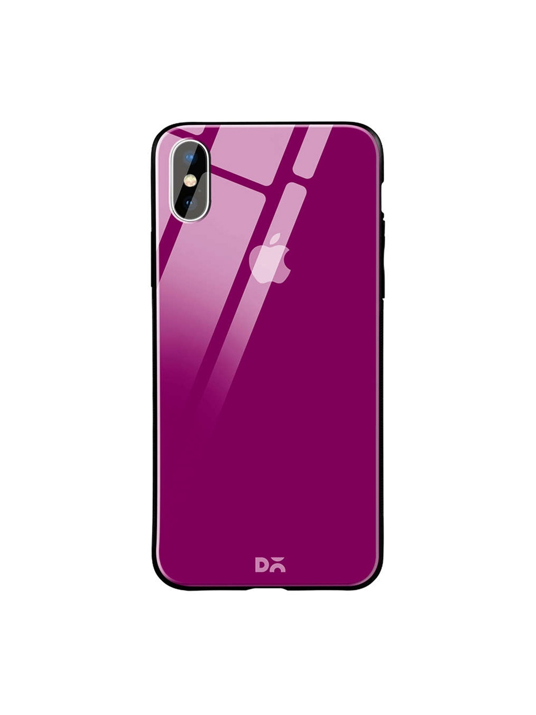 

DailyObjects Purple iPhone XS Glass Case Cover