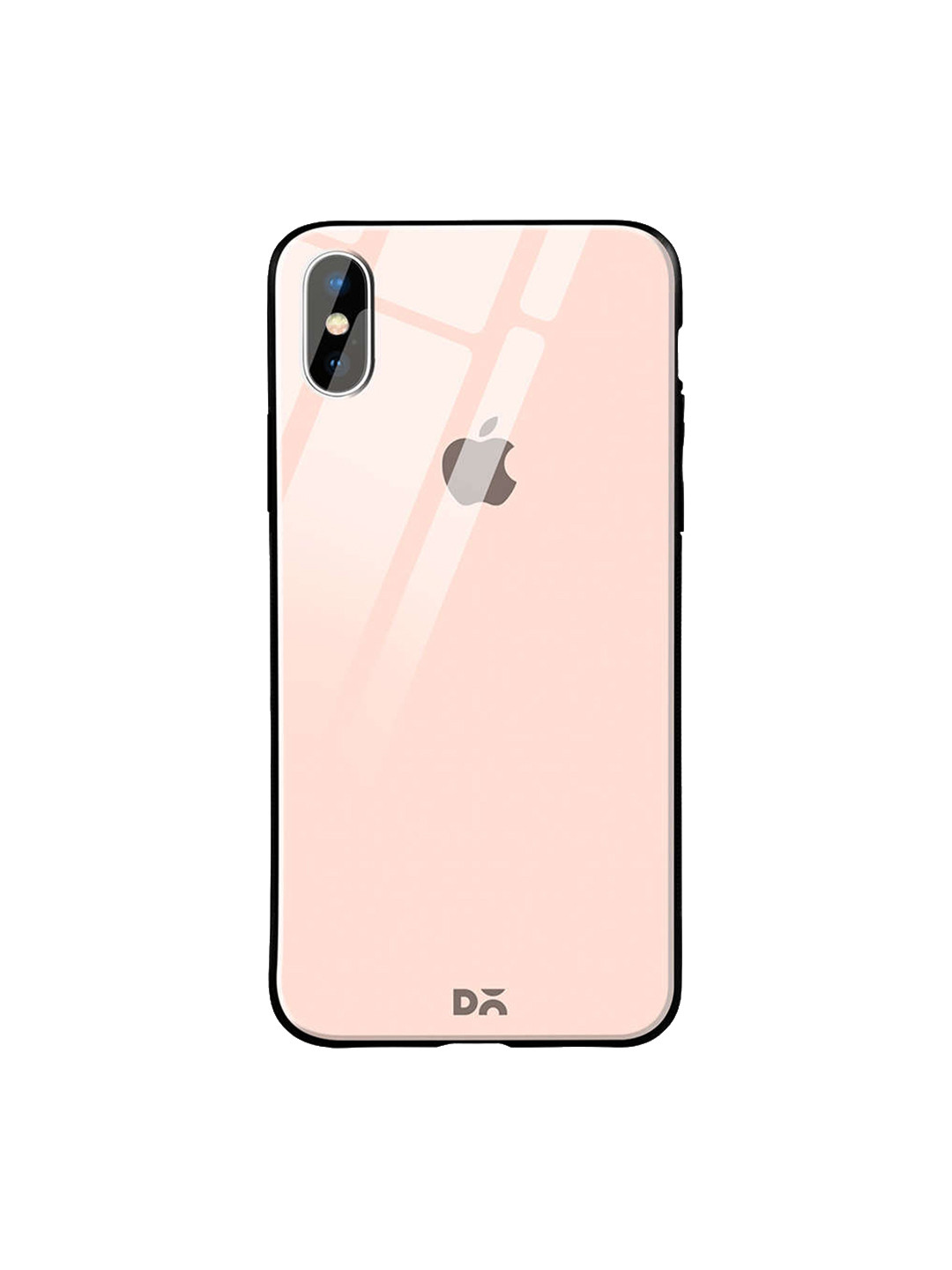 

DailyObjects Pink iPhone X Glass Case Cover